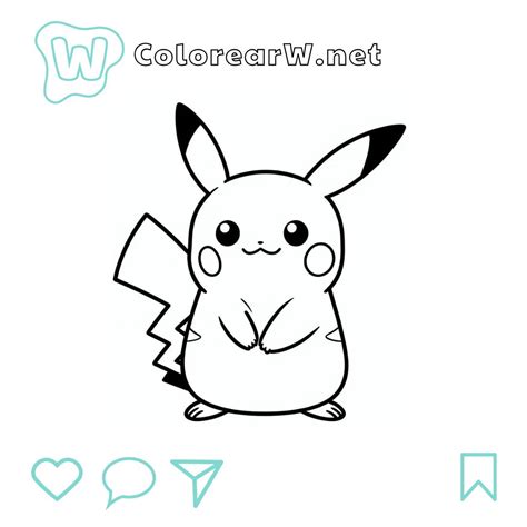 33 Pikachu Para Colorear